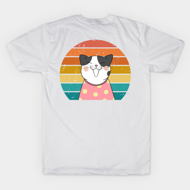 Funny cat retro sunset by Adisa_store